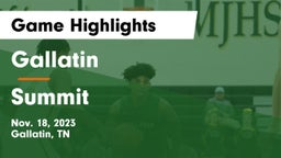 Gallatin  vs Summit  Game Highlights - Nov. 18, 2023