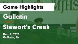 Gallatin  vs Stewart's Creek  Game Highlights - Dec. 8, 2023