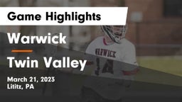Warwick  vs Twin Valley  Game Highlights - March 21, 2023