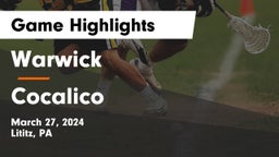 Warwick  vs Cocalico  Game Highlights - March 27, 2024