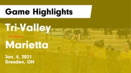 Tri-Valley  vs Marietta  Game Highlights - Jan. 4, 2021