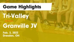Tri-Valley  vs Granville JV Game Highlights - Feb. 2, 2023