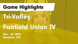 Tri-Valley  vs Fairfield Union JV Game Highlights - Nov. 22, 2023