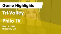 Tri-Valley  vs Philo JV Game Highlights - Dec. 2, 2023