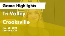 Tri-Valley  vs Crooksville  Game Highlights - Jan. 20, 2024