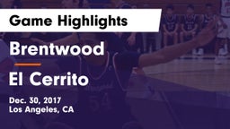 Brentwood  vs El Cerrito  Game Highlights - Dec. 30, 2017