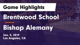Brentwood School vs Bishop Alemany  Game Highlights - Jan. 5, 2019