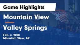 Mountain View  vs Valley Springs  Game Highlights - Feb. 4, 2020