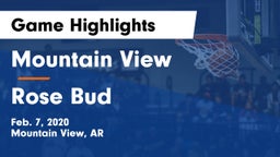 Mountain View  vs Rose Bud  Game Highlights - Feb. 7, 2020