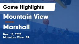 Mountain View  vs Marshall  Game Highlights - Nov. 18, 2023