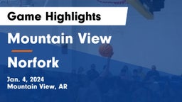 Mountain View  vs Norfork  Game Highlights - Jan. 4, 2024