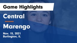 Central  vs Marengo  Game Highlights - Nov. 15, 2021