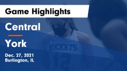 Central  vs York  Game Highlights - Dec. 27, 2021