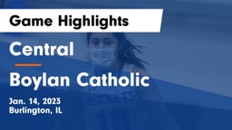 Central  vs Boylan Catholic  Game Highlights - Jan. 14, 2023