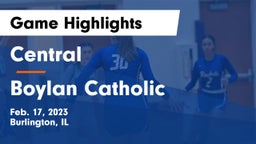 Central  vs Boylan Catholic  Game Highlights - Feb. 17, 2023