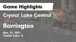 Crystal Lake Central  vs Barrington  Game Highlights - Nov. 27, 2021