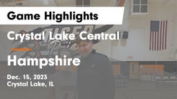 Crystal Lake Central  vs Hampshire  Game Highlights - Dec. 15, 2023