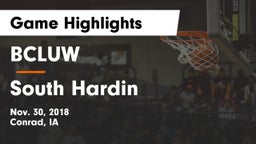 BCLUW  vs South Hardin  Game Highlights - Nov. 30, 2018