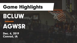 BCLUW  vs AGWSR  Game Highlights - Dec. 6, 2019