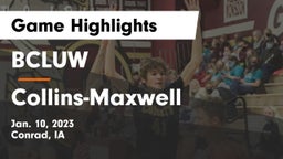 BCLUW  vs Collins-Maxwell Game Highlights - Jan. 10, 2023