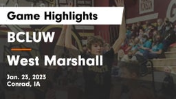 BCLUW  vs West Marshall  Game Highlights - Jan. 23, 2023