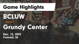 BCLUW  vs Grundy Center  Game Highlights - Dec. 12, 2023