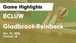 BCLUW  vs Gladbrook-Reinbeck  Game Highlights - Oct. 10, 2020