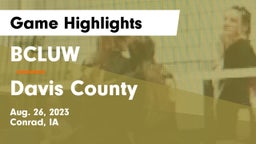 BCLUW  vs Davis County Game Highlights - Aug. 26, 2023