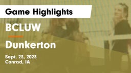 BCLUW  vs Dunkerton Game Highlights - Sept. 23, 2023
