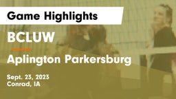 BCLUW  vs Aplington Parkersburg Game Highlights - Sept. 23, 2023