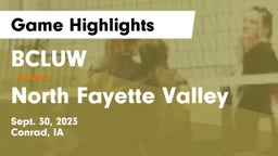 BCLUW  vs North Fayette Valley Game Highlights - Sept. 30, 2023