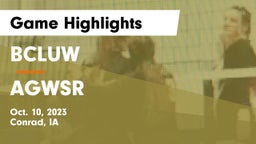 BCLUW  vs AGWSR Game Highlights - Oct. 10, 2023
