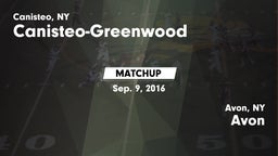 Matchup: Canisteo-Greenwood vs. Avon  2016