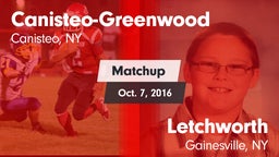 Matchup: Canisteo-Greenwood vs. Letchworth  2016