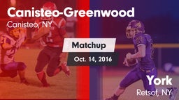 Matchup: Canisteo-Greenwood vs. York  2016