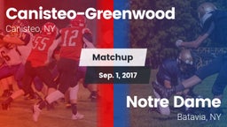Matchup: Canisteo-Greenwood vs. Notre Dame  2017