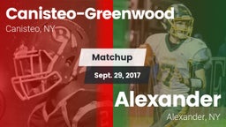 Matchup: Canisteo-Greenwood vs. Alexander  2017