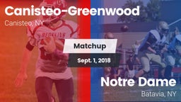 Matchup: Canisteo-Greenwood vs. Notre Dame  2018