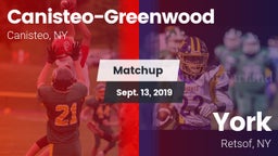 Matchup: Canisteo-Greenwood vs. York  2019
