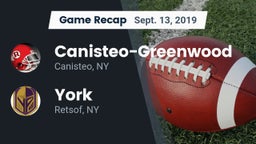 Recap: Canisteo-Greenwood  vs. York  2019