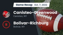 Recap: Canisteo-Greenwood  vs. Bolivar-Richburg  2022