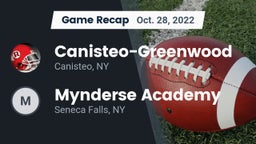 Recap: Canisteo-Greenwood  vs. Mynderse Academy 2022