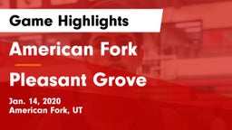 American Fork  vs Pleasant Grove  Game Highlights - Jan. 14, 2020