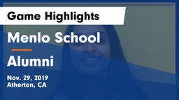 Menlo School vs Alumni Game Highlights - Nov. 29, 2019