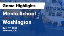 Menlo School vs Washington  Game Highlights - Dec. 19, 2019