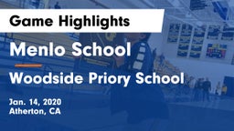 Menlo School vs Woodside Priory School Game Highlights - Jan. 14, 2020