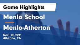 Menlo School vs Menlo-Atherton  Game Highlights - Nov. 18, 2021