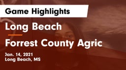 Long Beach  vs Forrest County Agric Game Highlights - Jan. 14, 2021