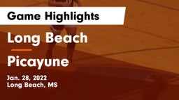 Long Beach  vs Picayune  Game Highlights - Jan. 28, 2022