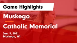 Muskego  vs Catholic Memorial Game Highlights - Jan. 5, 2021